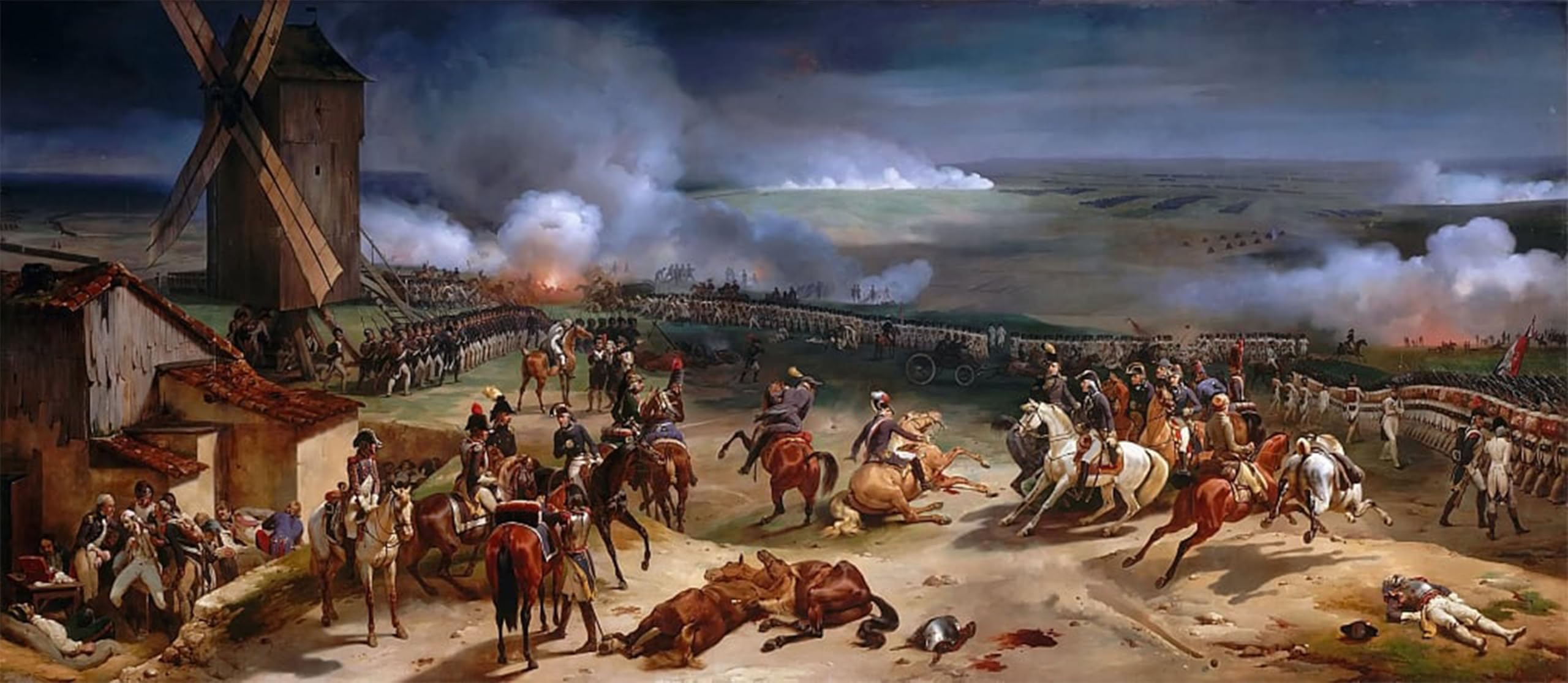 ARTXLXXBN Famous Painting Art Wall Decor Abstract Art Picture the Battle of Valmy September Th by Horace Vernet Animal Pictures for Home Decor 60x90cm