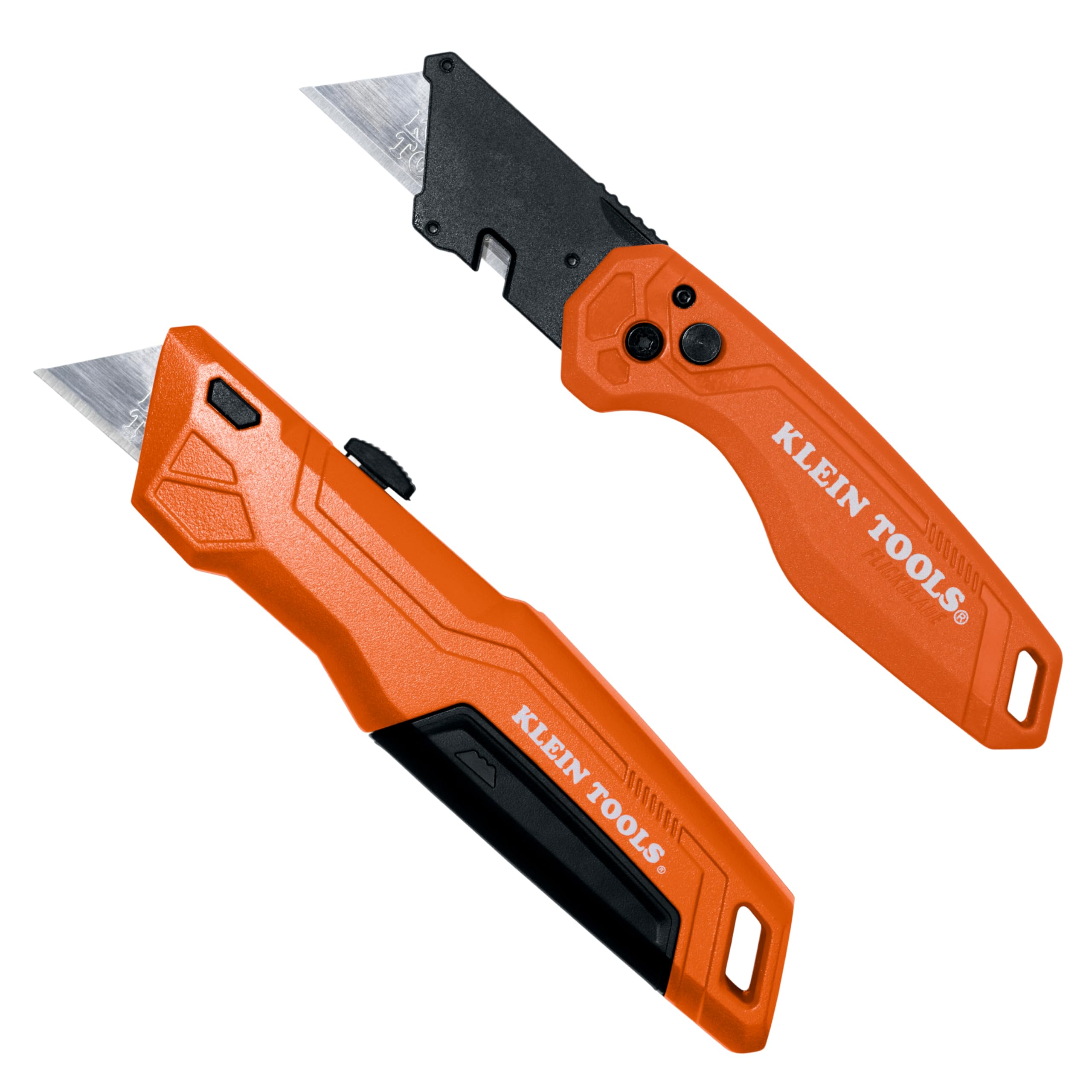 Klein Tools 44312 2-Piece Folding Utility Knife and Slide-Out