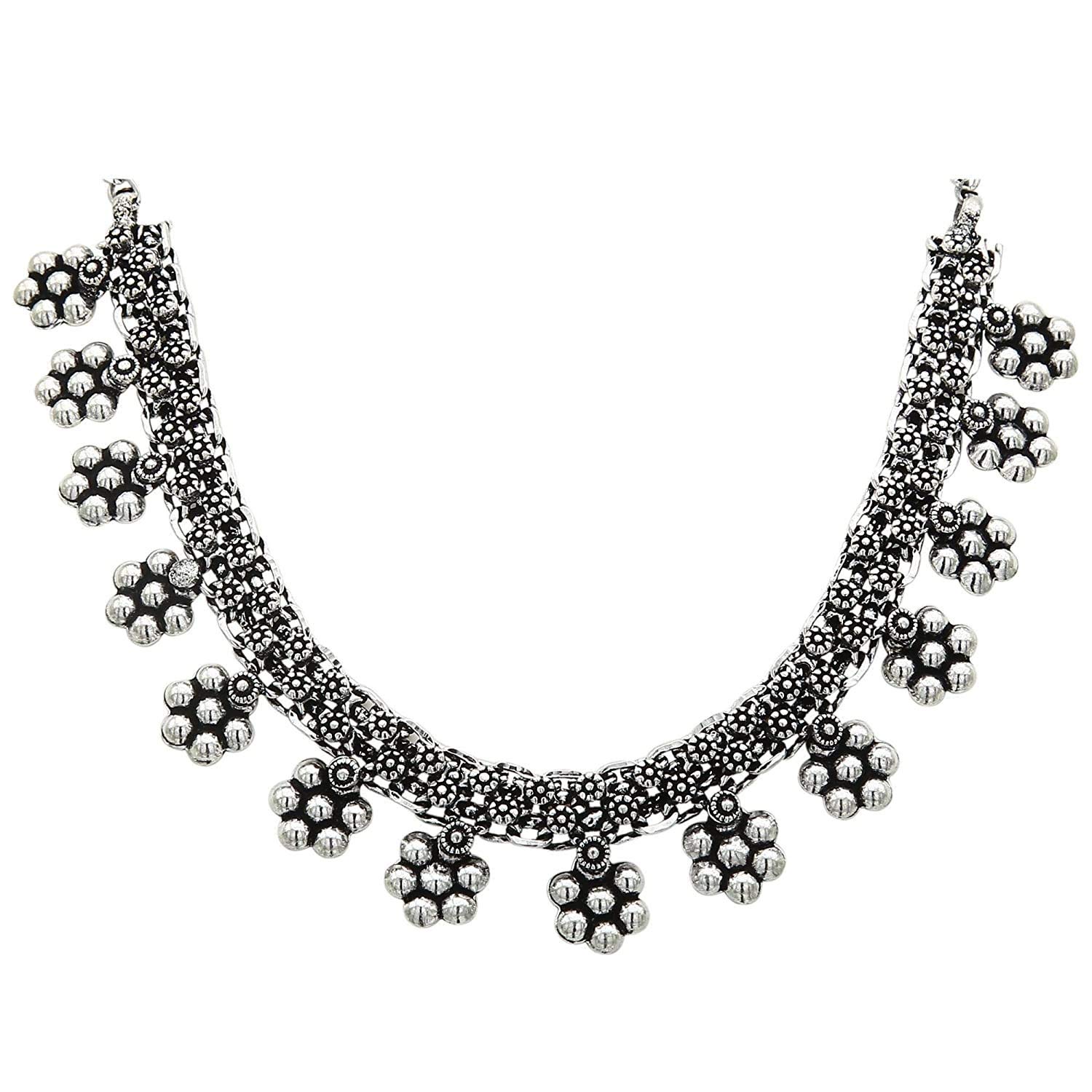 Sasitrends Oxidized German Silver Necklace for Women and Girls (B08GZ45S5B) Amazon Price History, Amazon Price Tracker