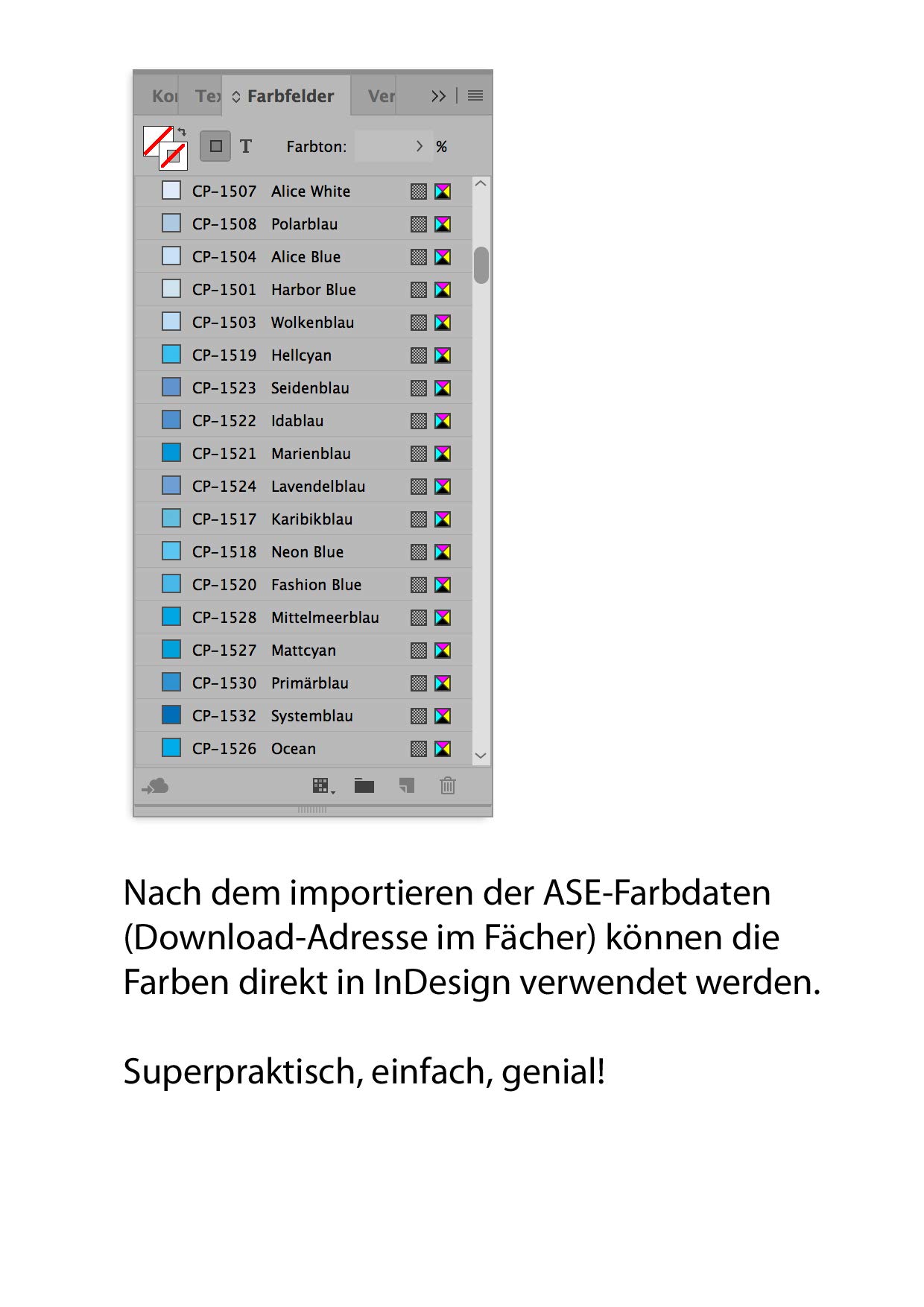 Farbwelten CMYK Farbfächer