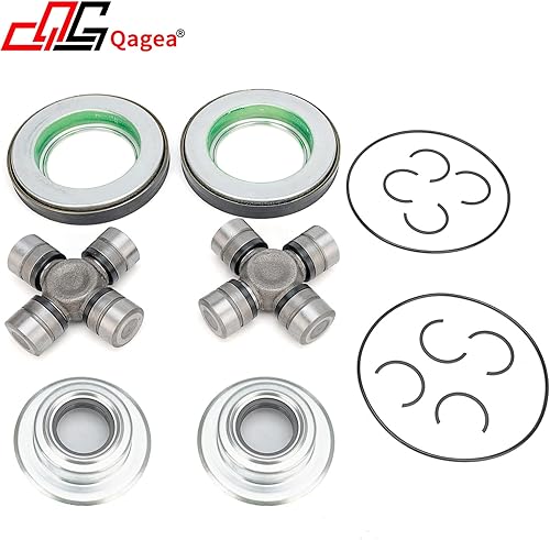 Miniatura 7 de Sellos de eje delantero y junta en U engrasable para Ford Super Duty F250 F350 Dana Super 60, incluye sellos de tubo exterior, sellos de polvo,