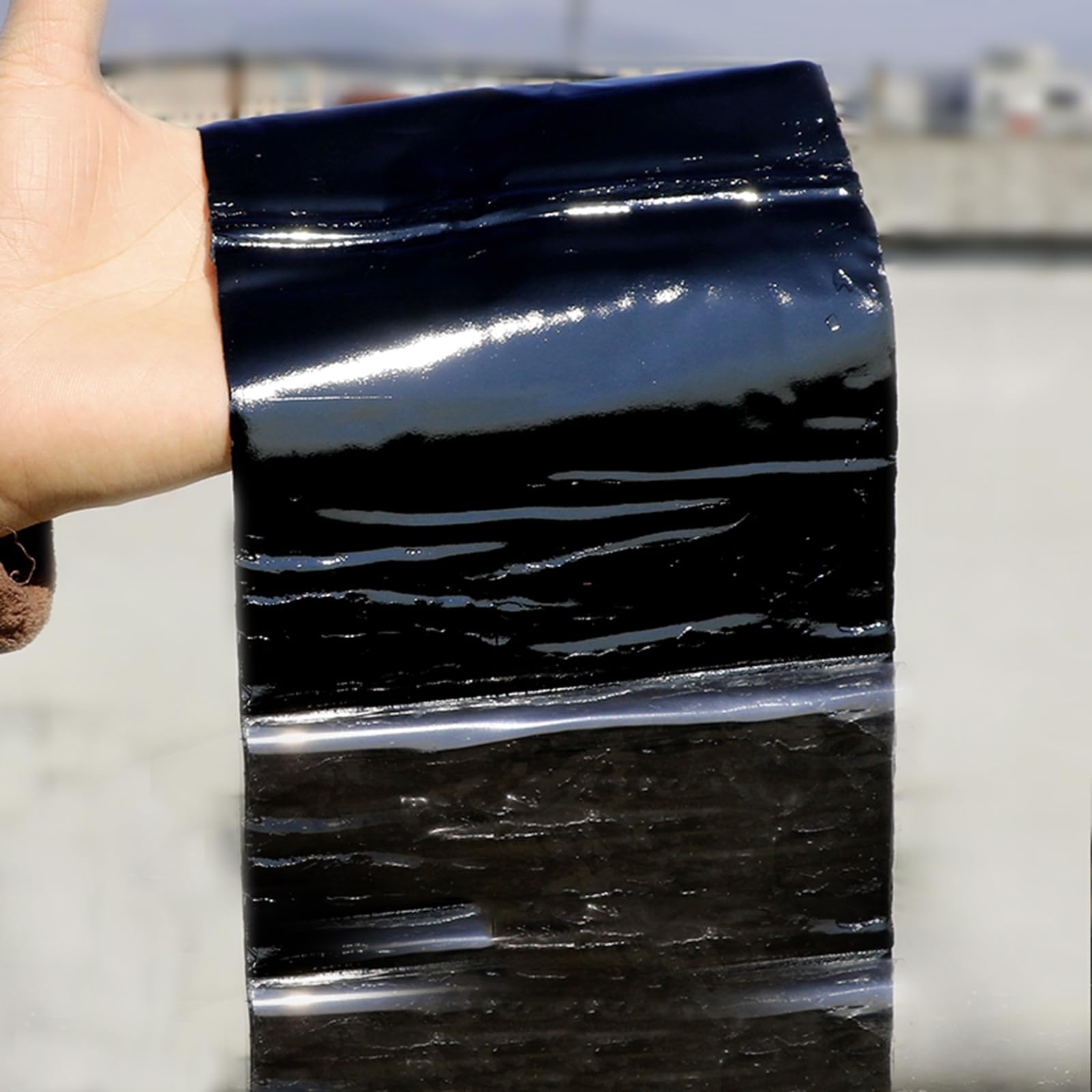 Cinta bituminosa autoadhesiva, cinta impermeable de papel de aluminio, tira de sellado de cinta de reparación, cinta de sellado de butilo para reparación de fugas, para reparación de fugas de techo,