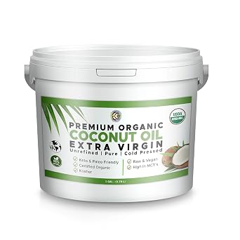 Earth Circle Organics Extra Virgin Coconut Oil, 128 Ounce