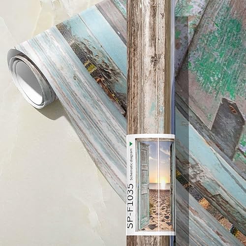 Miniatura 7 de KACOLOR Calcomanía 3D para puerta de dormitorio, sala de estar, baño, 2 calcomanías de pared, autoadhesivas, impermeables, extraíbles, murales de