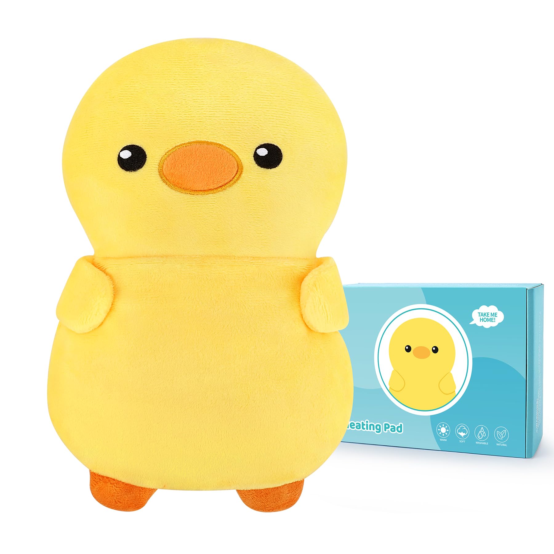 Yellow Duck Microwavable Heating Pad for Cramps Period &amp; Pain Relief