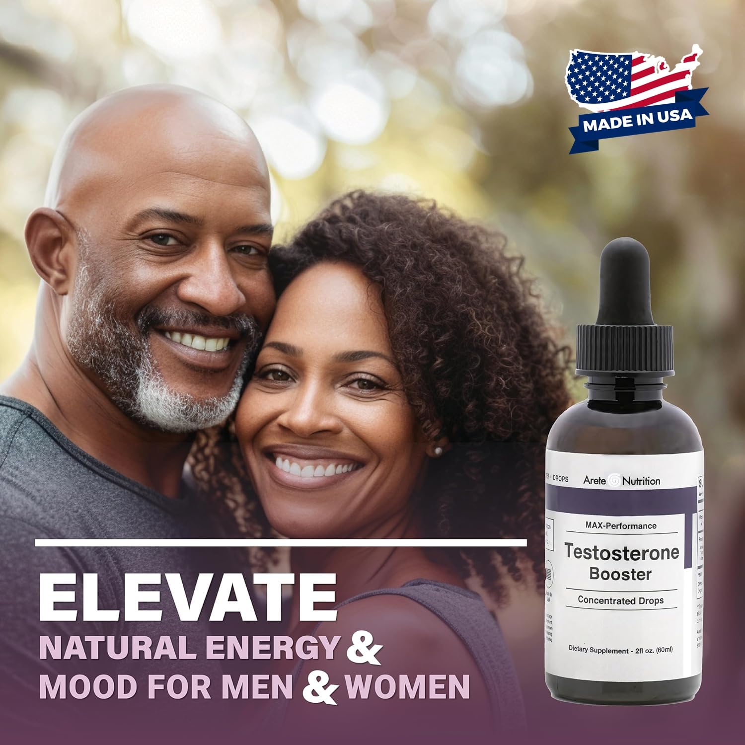 Testosterone Booster - Supplement Men and Women with Tribulus Terrestris and Tongkat Ali for Enhancing, Muscle Recovery & Energy - 2oz Liquid Bottle — Amazon image 4