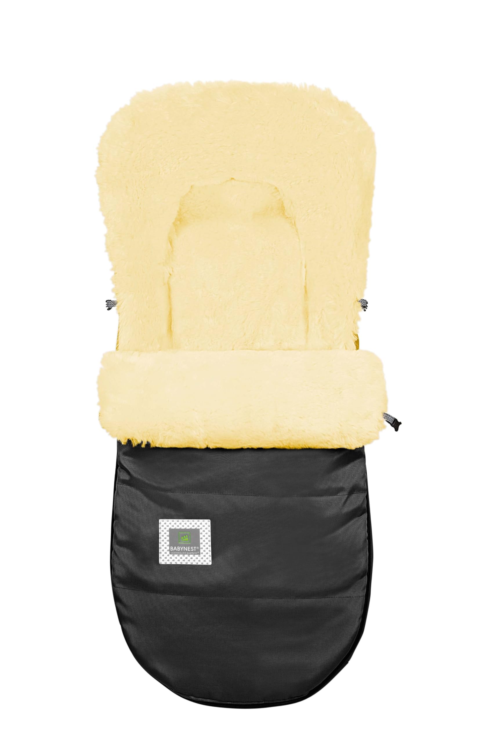 Odenwälder Kinderwagen Lammfell-Fusssack Winter Baby | Baby Fußsack Kinderwagen Winter | Fußsack Buggy, Kinder Winterfußsack (180)