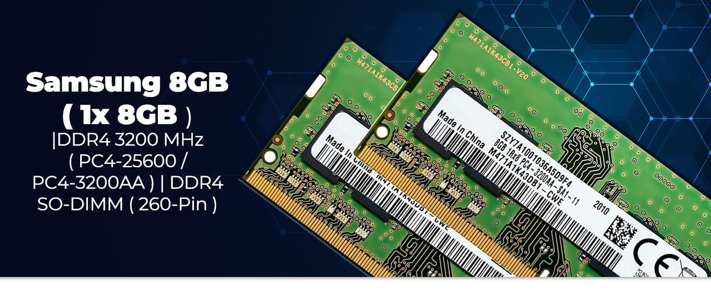 16GB DDR4 3200 (8GB×2) M471A1G44AB0-CWE Buy Samsung 8GB DDR4 3200MHz (M471A1G44AB0-CWE) Laptop RAM (Pre