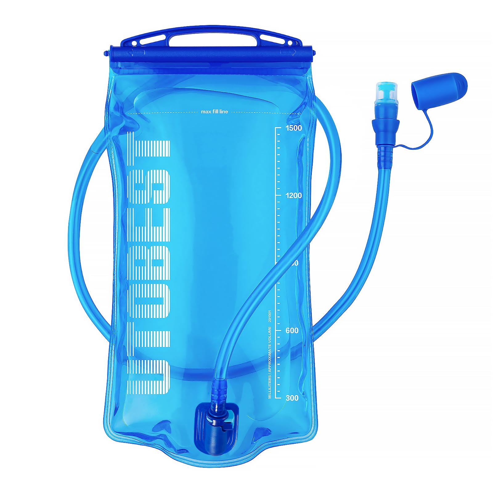 Water Bladder,Hydration Bladder 1L, 1.5L, 2L, 3L Water Bladder for Hiking Backpack, BPA Free, Leak Proof Water Reservoir for Running Cycling