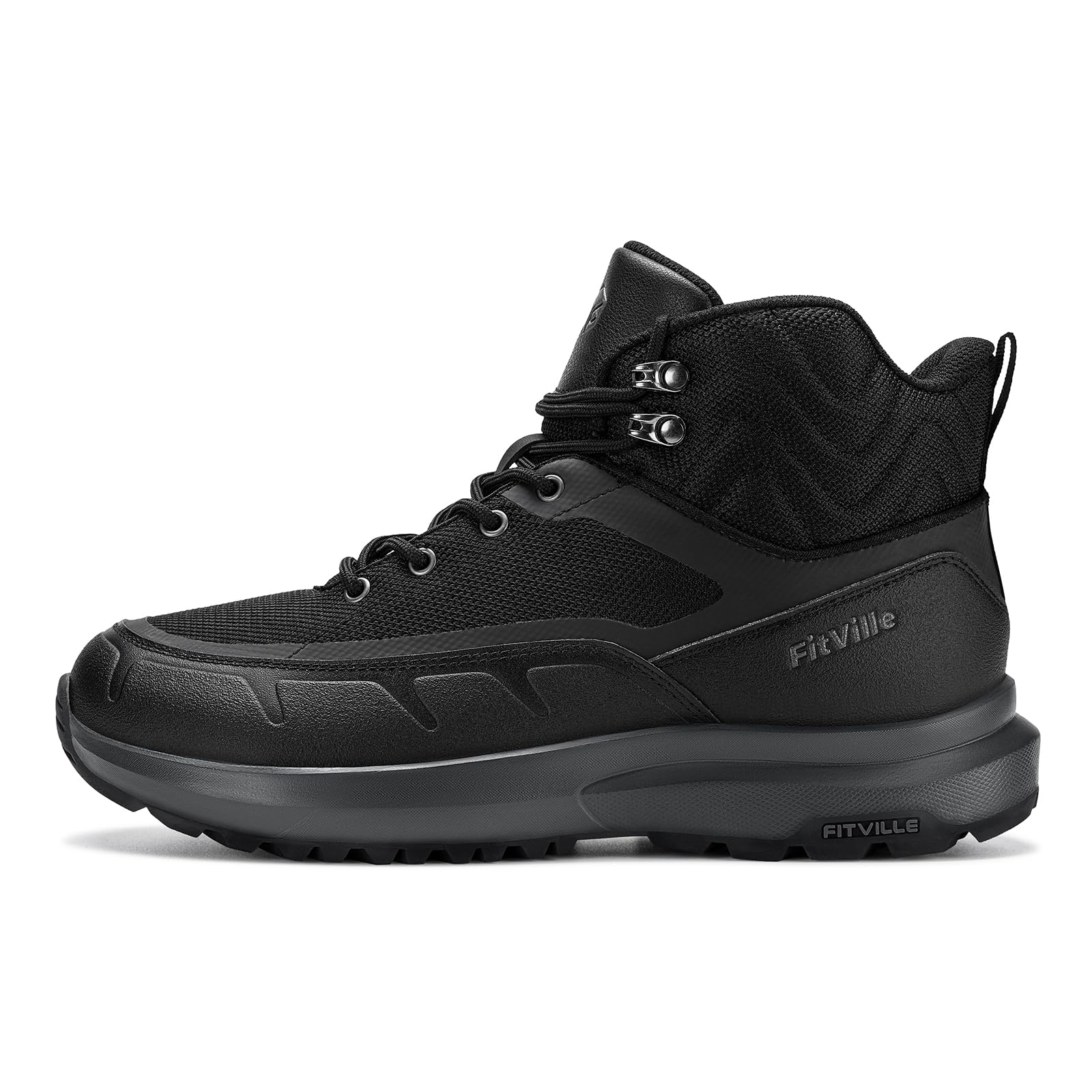 FitVille Herren Wanderstiefel Extra Weit Outdoor-Trekkingstiefel Ridge Hiking Boot V1 Outdoorschuhe Wanderschuhe Mid Kletterschuhe Bergsteigen