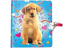 Playhouse Puppy Lock & Key Doodle Journal for Girls