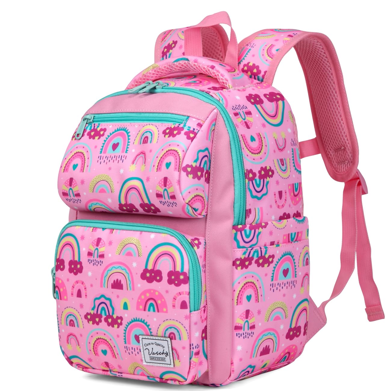 VASCHY Mochila Escolar Niña Niño, Mochila Infantil 1-3 Años Mochila Bebe Guarderia Kindergarten 7L Mochila Unicornio Dinosaurio Mariposa con Bolsillos Laterales y Correa en Pecho