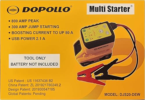 Miniatura 3 de Multiarrancador, funciona con batería Dewalt de 20 V60 V, adaptador de arranque DJS20-DEW, arrancador de coche, reparación de