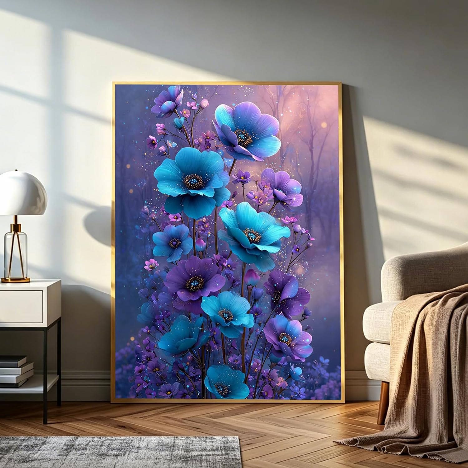 Amaieuin Flower Diamond Art Kits for Adults Beginners 12x16in image 2