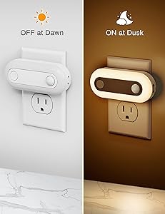Fulighture Motion Sensor Night Light Pulg Into Wall, 2 Pack Dusk to Dawn Sensor and Motion Sensor Night Light, 30/60/100 LM Dimmable Nightlights for Home Decor, Hallway, Bedroom, Kids Room, Stairway