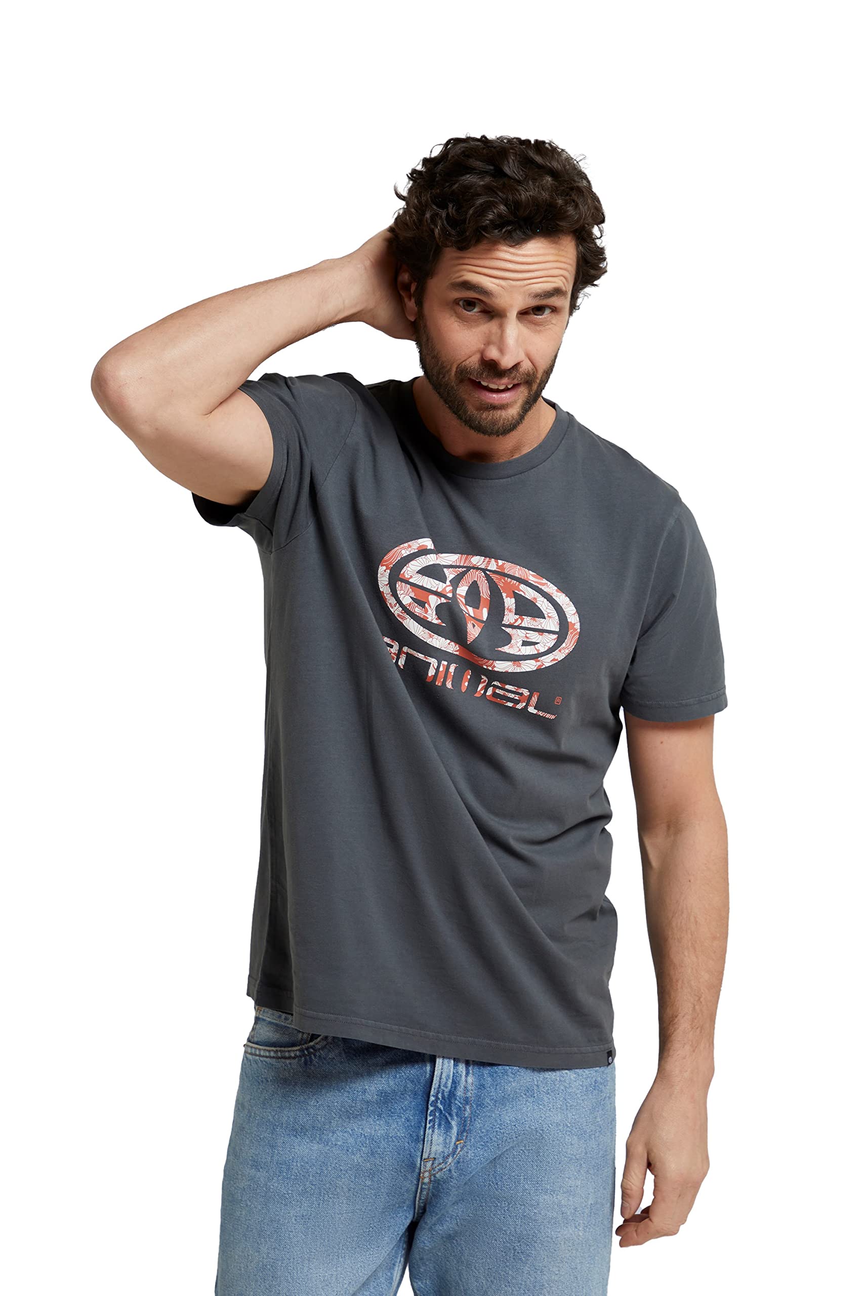 Animal Jacob Mens Organic T-Shirt - Lightweight & Comfortable Tee in Soft Organic Cotton with Relaxed fit - for Spring, Summer, Beach, Holiday & Travel Black