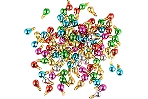 Set of 100 Mini Christmas Bulbs Beads for Festive Decoration