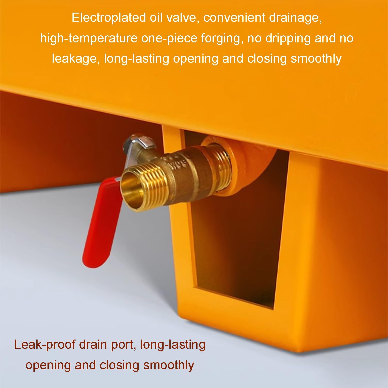 Générique Bac de rétention Jaune Robuste avec Orifice de Drainage, Plateforme étanche 65 x 65 x 15 cm pour Le Stockage Industriel et la sécurité en Atelier