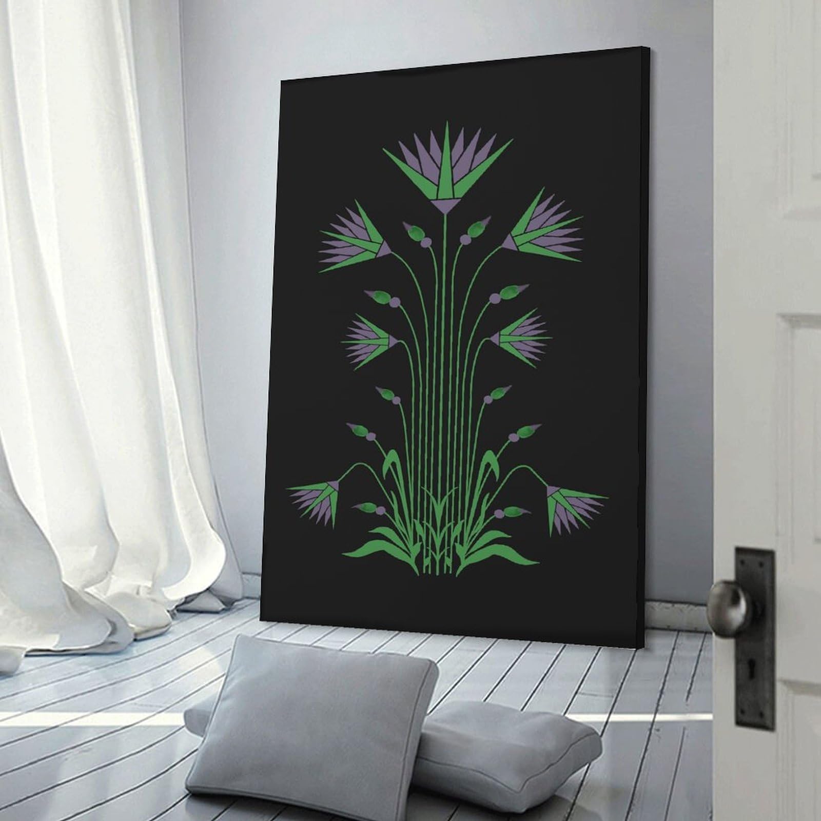 Junmoney Room Decor Wall Art Flower Folly No5, 24x36inch(60x90cm), for Gallery Wall Layouts in Home Or Office, Home Wall Art for Statement Displays