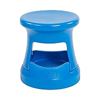 Vista 20 de ECR4Kids Taburete tambaleante de almacenamiento, altura del asiento de 15 pulgadas, asientos activos, azul/gris claro