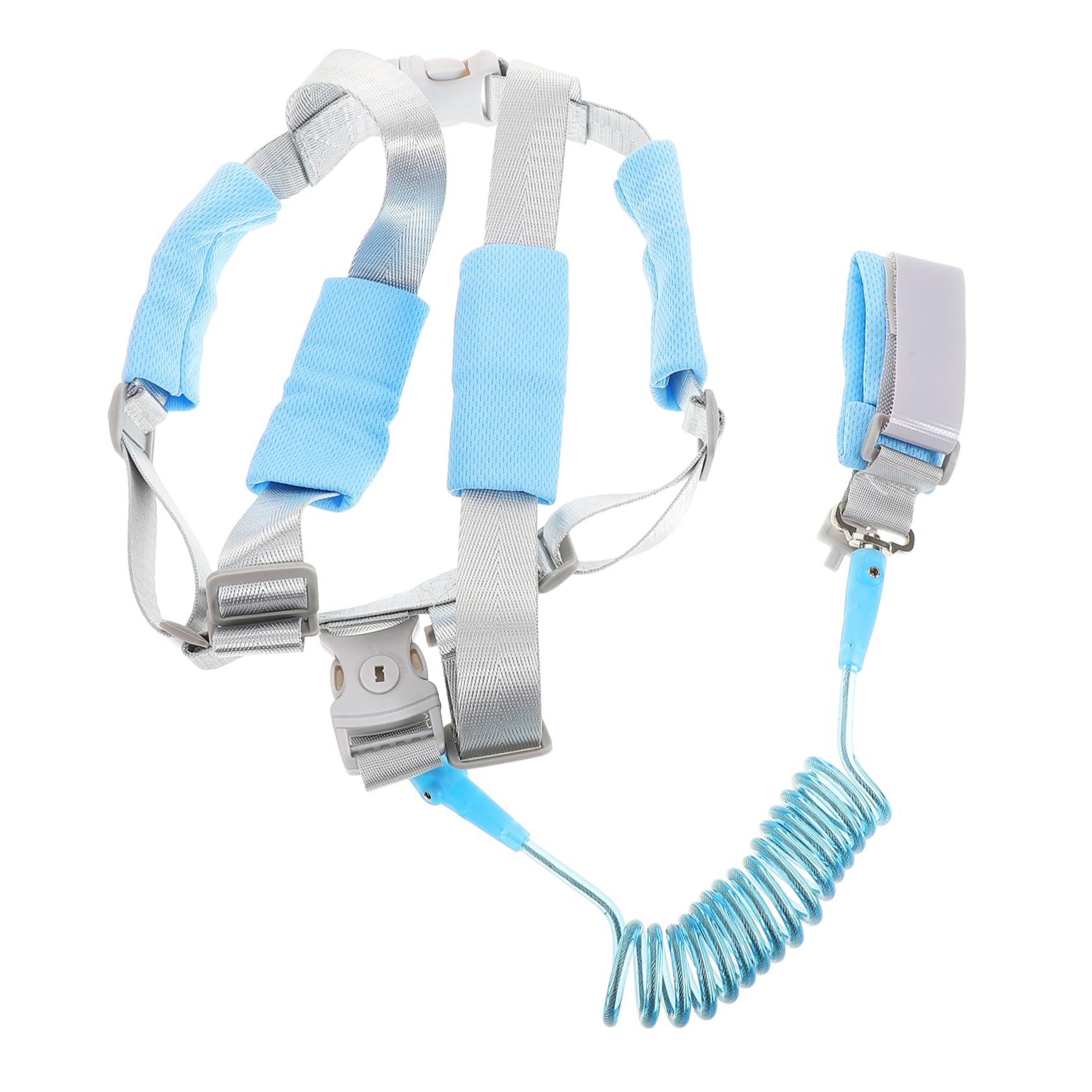 VICASKY 5pezzi Guinzaglio Sicurezza Per Imbracatura Antiperdite Accessorio Pratico Per Passeggiate e Stroller Per Piccoli Blu