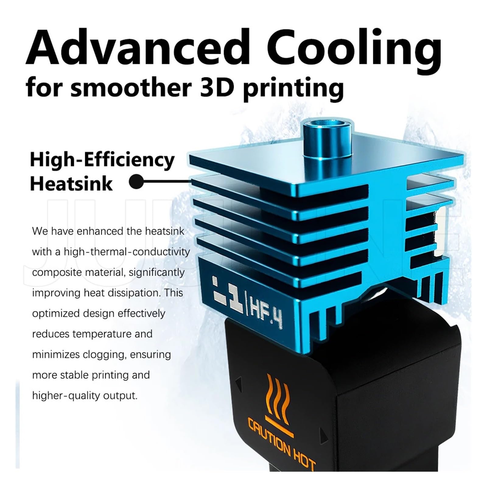 Hotend P2S for stampante 3D H2D/H2S Combo/P2S Ugello in acciaio temprato a scambio rapido HotEnd estrusore stampante 3D P2s(0.8mm)