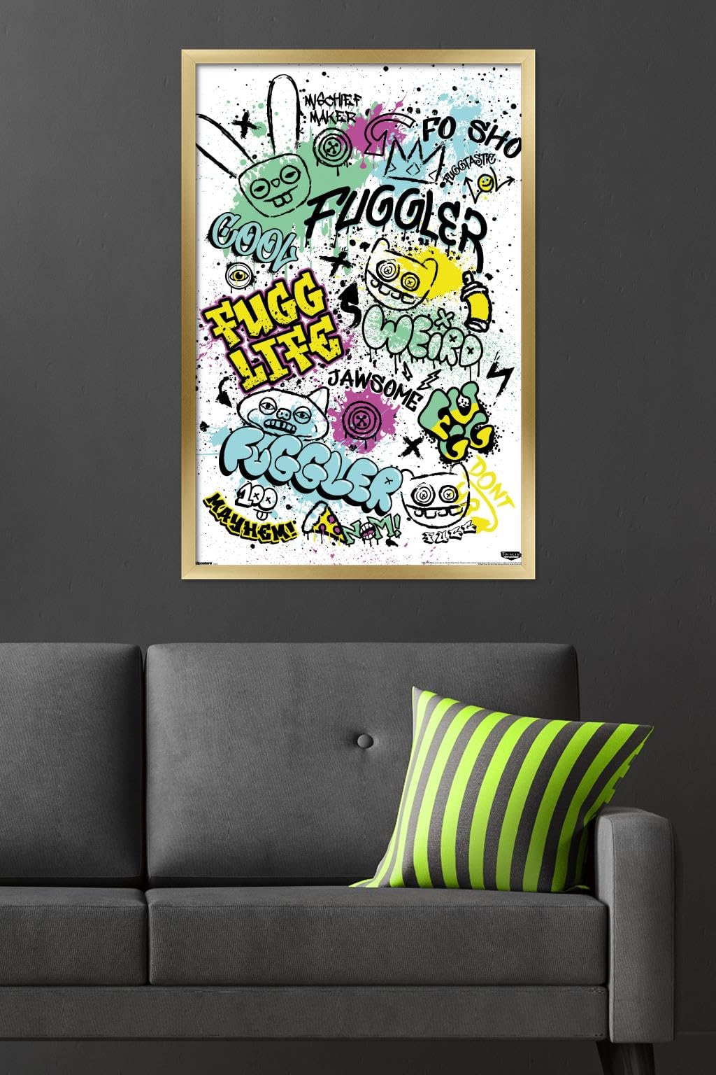 Amazon.com: Fuggler - Mayhem Graffiti Wall Poster, 34L