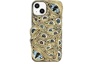 Handmade iPhone Case with Gold Monster Eyes (iPhone 14 Pro Max)