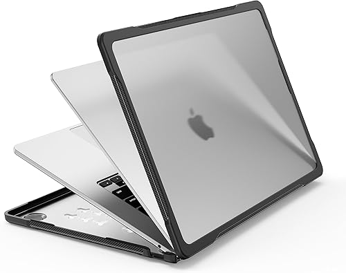 Miniatura 6 de Batianda Funda de protección definitiva para M3 MacBook Air de 15 pulgadas 2024 A3114 2023 modelo M2 A2941, bordes de fibra de carbono mate, a