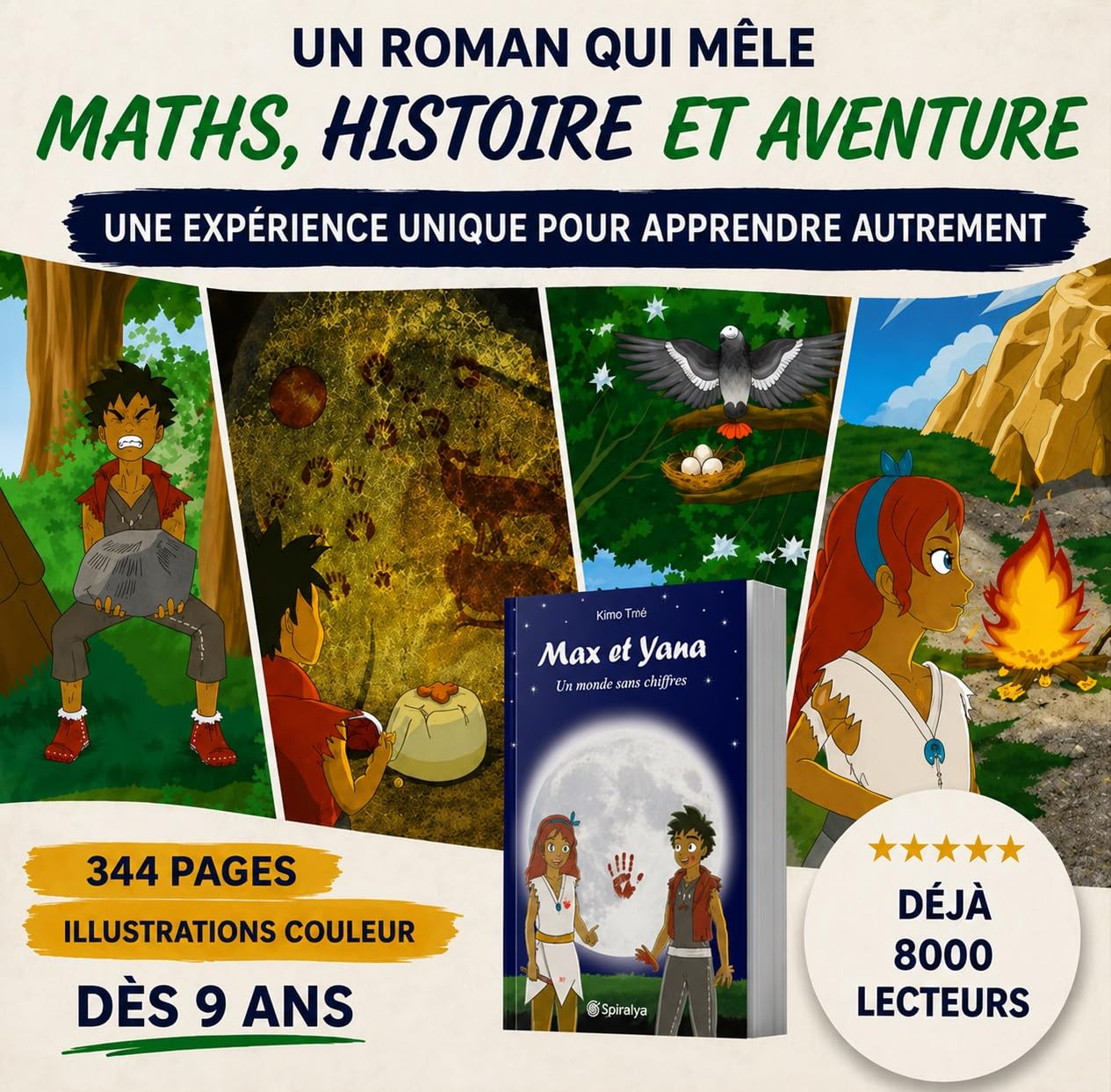 Max et Yana - Un monde sans chiffres: Le roman jeunesse qui crée le déclic en maths dès 9 ans | Maths, Histoire et Aventure