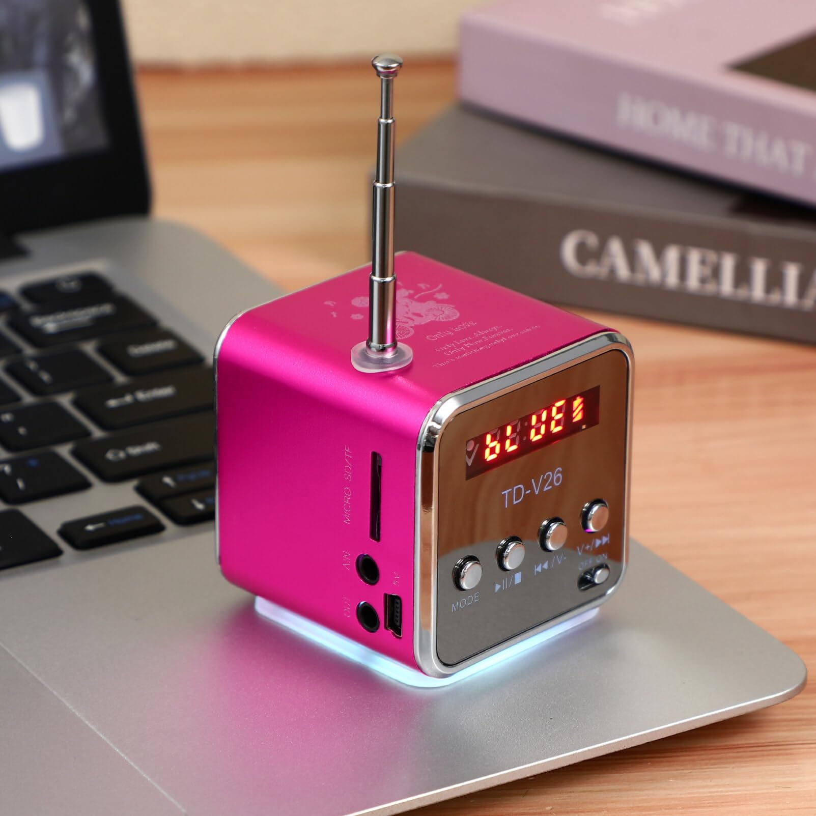 Mini Radio Lautsprecher Neuheit Radios Lautsprecher Für Die Party Duschradio Bequemer LautsprecherMp3-mp4-musikplayer Kleiner Aluminiumlegierung Mädchen USB Laptop