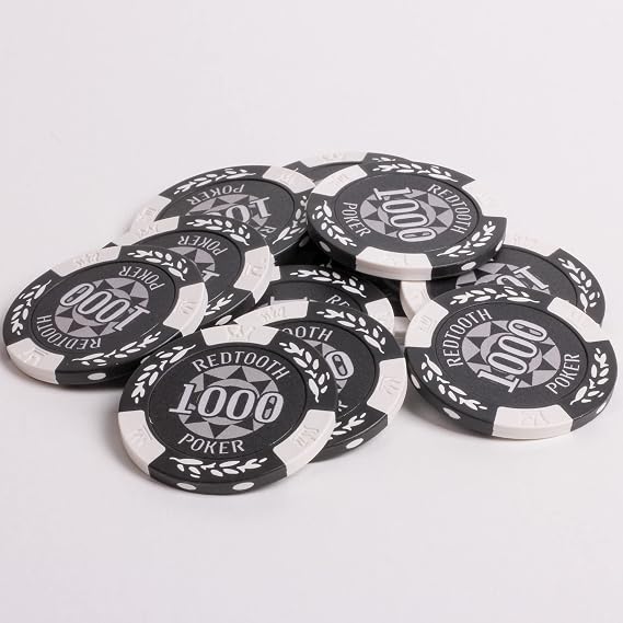500 Numbered Chip Set with 14 Gram Casino Chips & Button Kit. Includes Values 25-5000