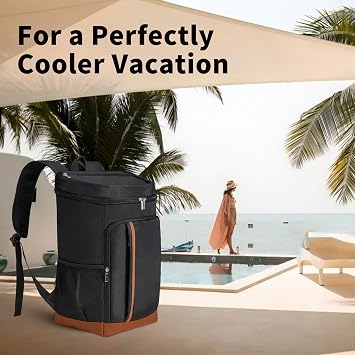 Cooler Backpack Insulated Waterproof 35 Cans,Two Compartments Backpack Cooler,Lightweight Back Pack for Women/Men