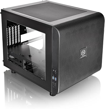 Thermaltake Core V21/Black/Win/SECC Liquid Cooling Compatible Cube PC Case CS5068 CA-1D5-00S1WN-00