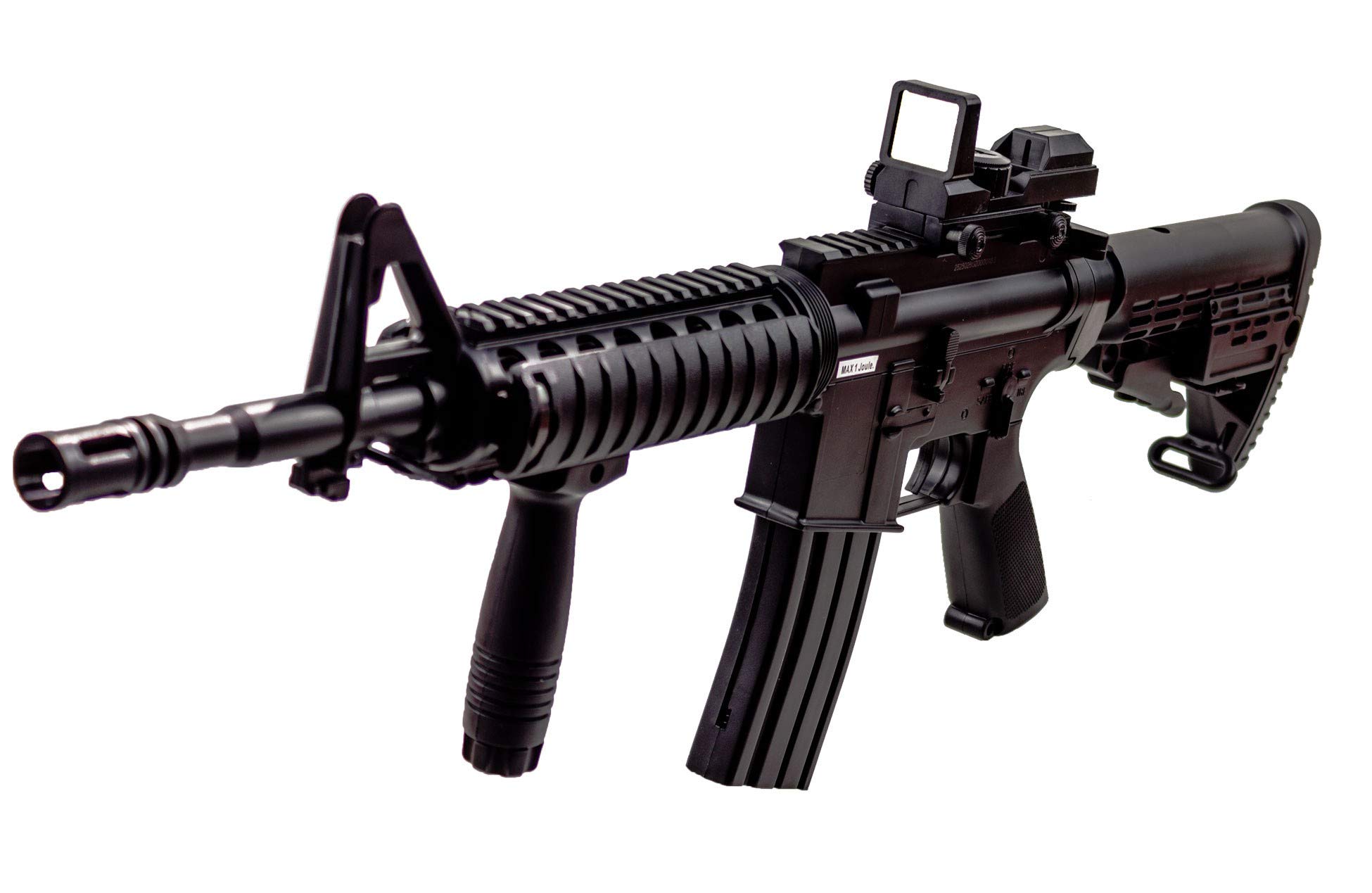 Well Fucile Softair Manuale a Molla M16A7 - Potenza: 0,5 Joule, Colore:Nero - con Accessori