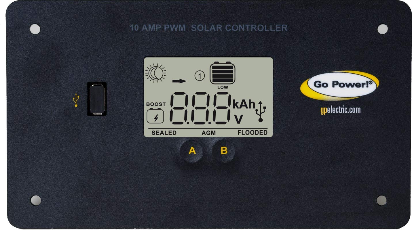 Go Power 80503 Gp-pwm-10-fm: 10 Amp Digital Solar