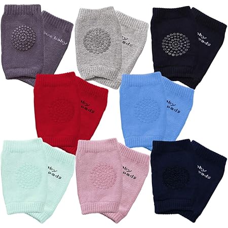 Yuccer Genouillere Bebe Antiderapant Protege Genoux Bebe Coton Unisexe Genouilleres Bebe Amazon Fr Vetements