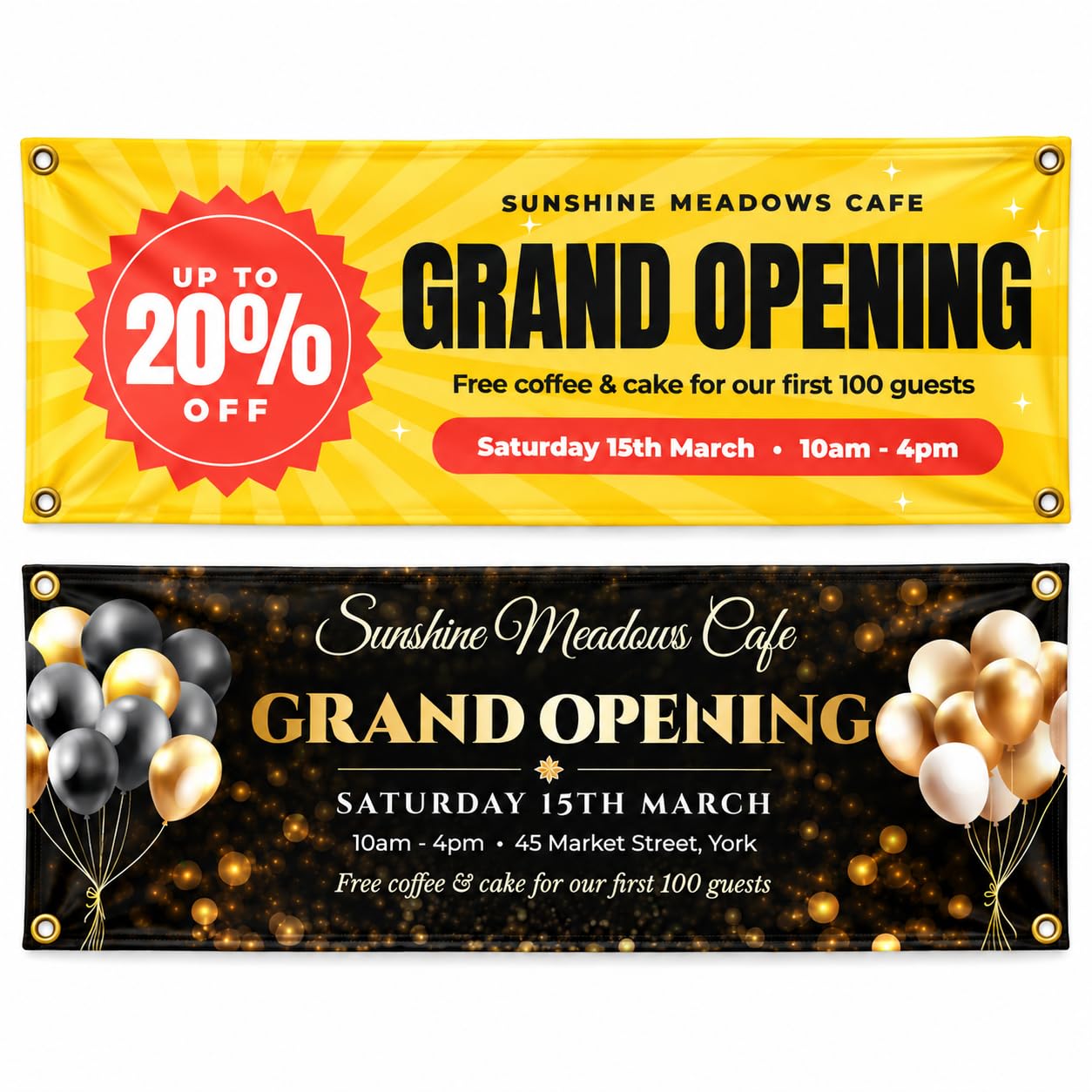 Personalised Banner Custom Banner for Grand Opening Promotional Events — image 1