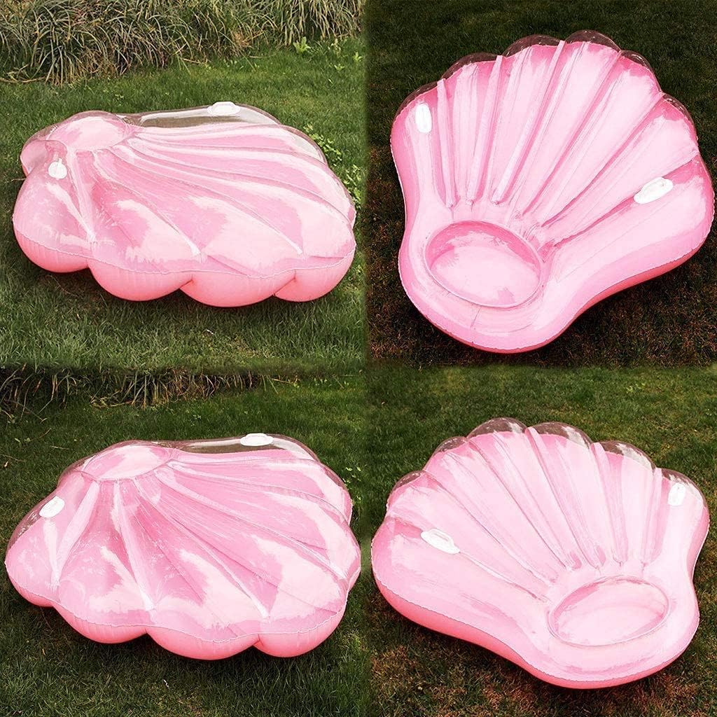 Schwimmen schwimmende rosa Schalenform aufblasbare Pool Float PVC aufblasbare Schwimmer Strand Spaß Geburtstag Geschenk aufblasbare Röhren Schwimmer Spielzeug für Erwachsene ergonomisch LWX