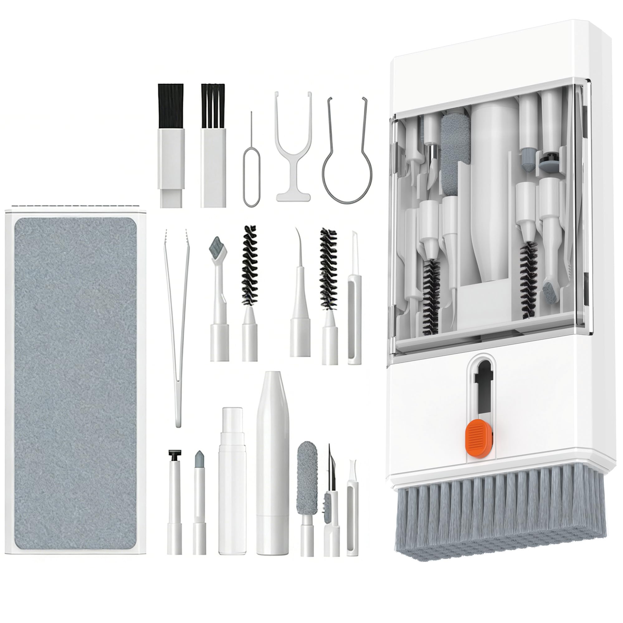 Kit de limpieza de precisión 22 en 1: herramientas profesionales de limpieza de dispositivos electrónicos para teléfono, auriculares AirPods, teclados, cámaras, laptop y más