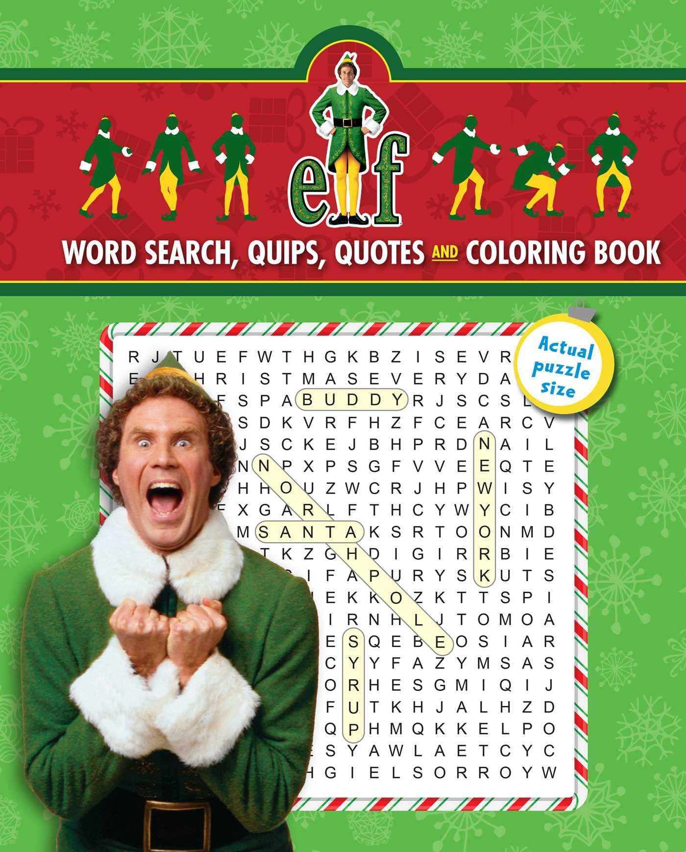 Elf Word Search, Quips, Quotes and Coloring Book (Coloring Book & Word Search)