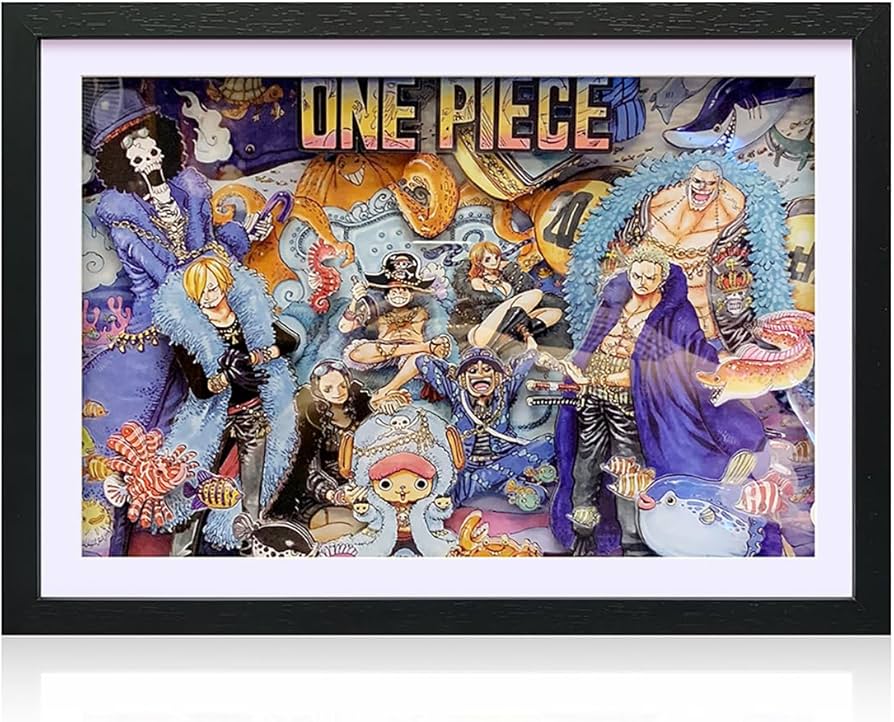 ワンピース　アートポスター(プラ製) ONE PIECE プラスチック素材ポスター