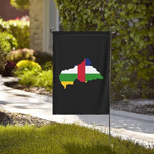 Miniatura 2 de Flag Map of the Central African Republic Garden Flag 28"x40" Inch Double Sided Garden Flags Home Lawn Outdoor Decor Flags Party Banner Welcome Flag