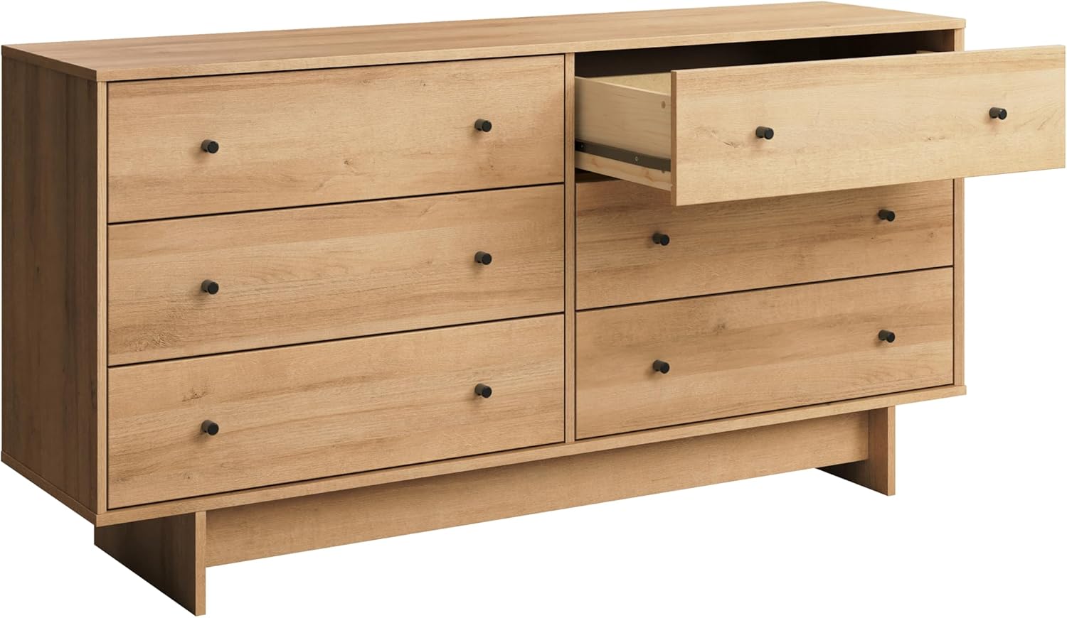 Prepac Finnley 6-Drawer Dresser in Natural Oak, Dresser for Bedroom, Extra-Wide Chest of Drawers with Storage, Modern Clothing Organizer for Home, Bedroom, Living Room, 16" D x 61" W x 31" H - Image 11