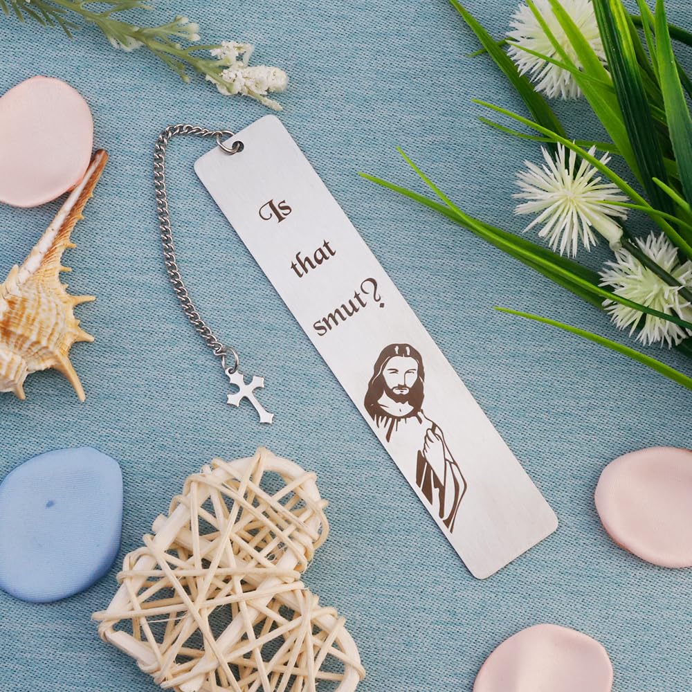 Funny Bookmarks for Women is That Smut, Jesus Gift for Book Lovers Jesus Bookmark for Friends Bookish Nerd Bookmarks - Image 3