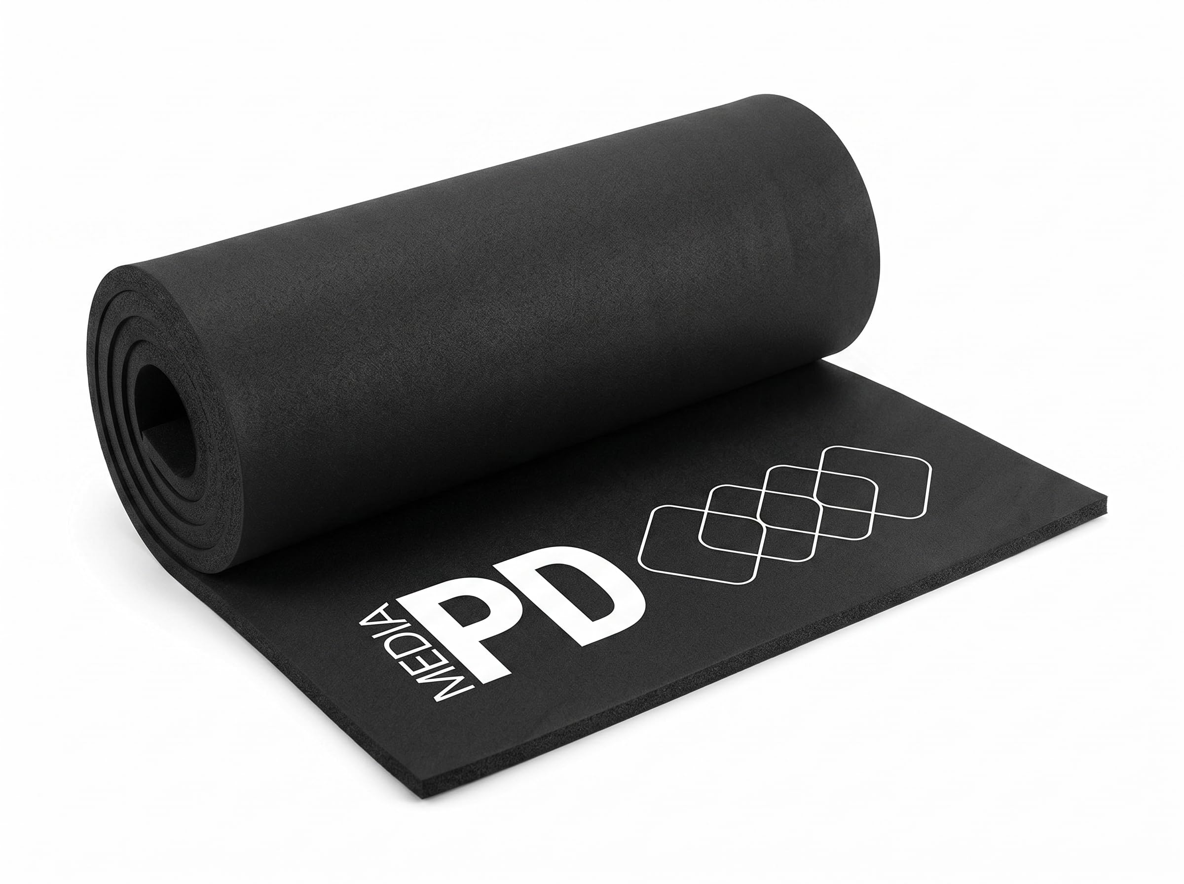 PD Media Pianka EVA 3 mm, 1 sztuka 50x100 cm Czarny - Pianka EVA o wysokiej gęstości 80 kg/m³, termoformowalna płyta z pianki Moosgummi do cosplayu, robótek i DIY
