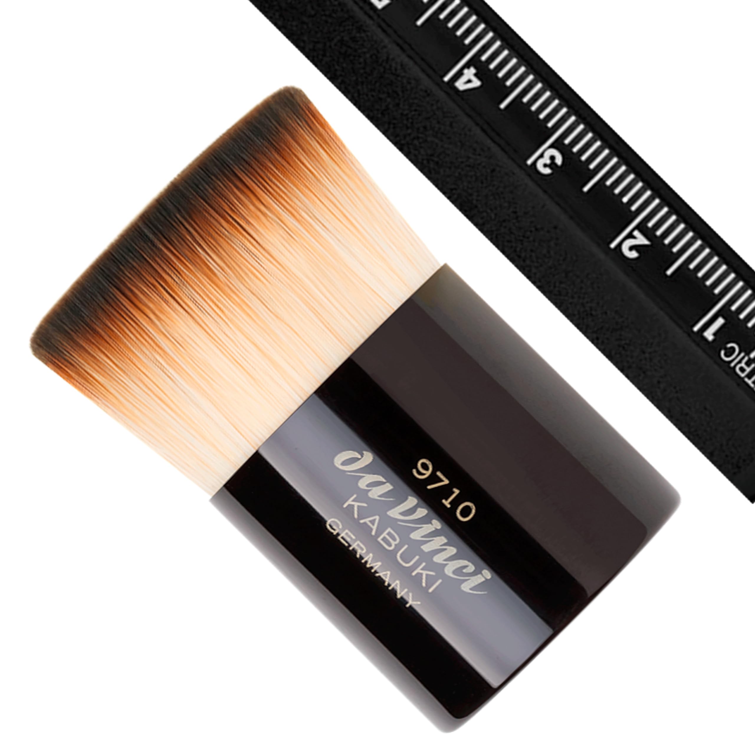 da Vinci 9710 pennello e polvere pennello Foundation con custodia da viaggio multa, Kabuki, fibra sintetica liscio, confezione 1er (1 x 1 pezzo)