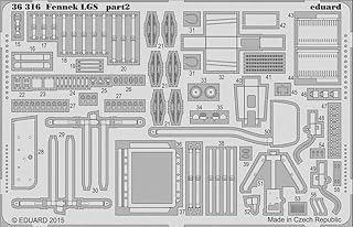 EDU36316 1:35 Eduard PE - Fennek LGS Detail Set (for use with the Trumpeter kit) MODEL KIT ACCESSORY