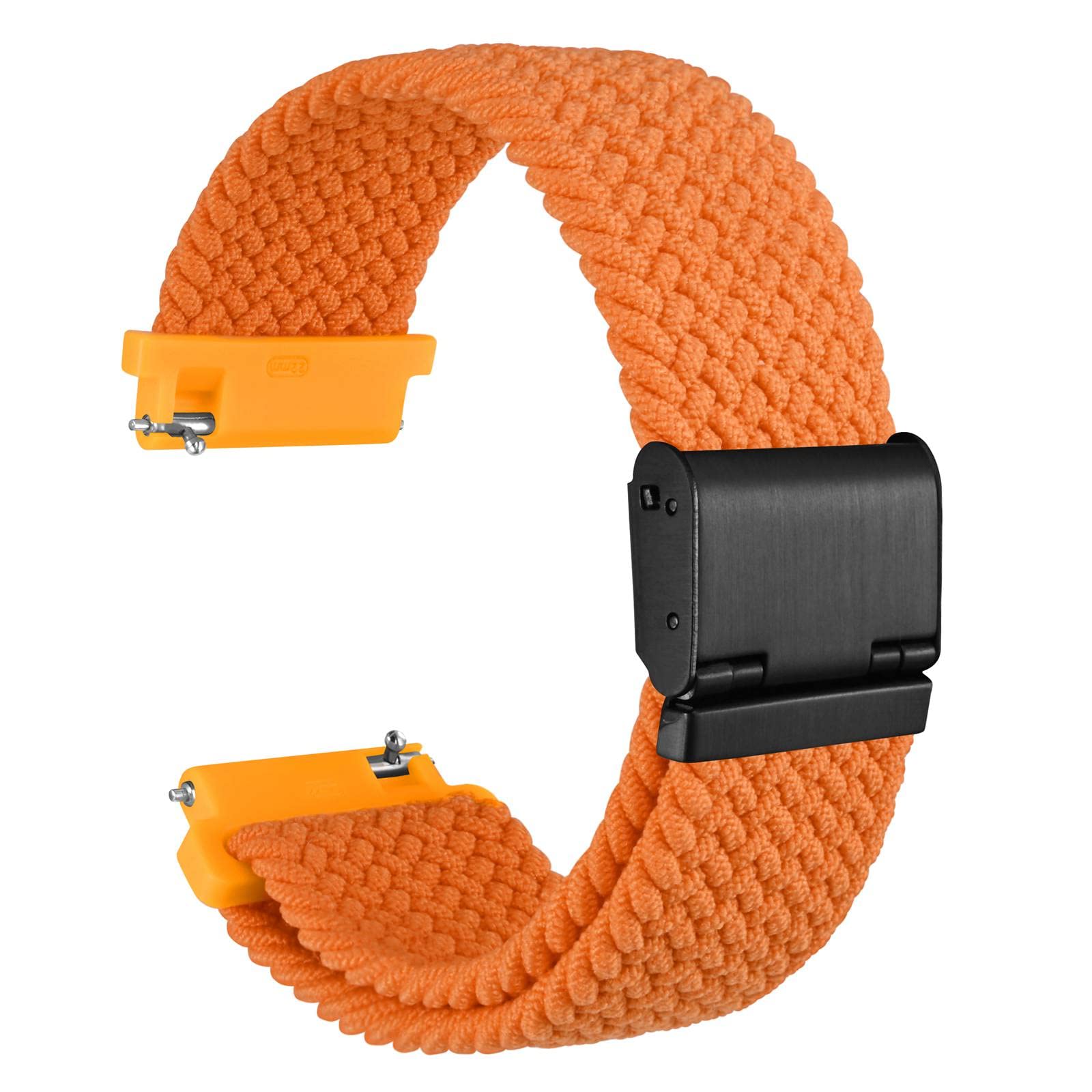 WOCCI Tejido Correas Reloj de Nailon para Hombre y Mujer, Hebilla Ajustable, Liberación Rápida, Trenzado Bandas Deportivas de Repuesto 18mm 19mm 20mm 21mm 22mm — view 15