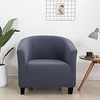 Vista 7 de SearchI - Funda protectora de sillón, diseño geométrico, de licra elástica, removible